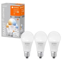 купить Лампа умная Е27 9Вт 2700-6500К 860лм A60 матовая диммер Ledvance SMART+ 3шт в упаковке в Самаре Лампа умная Е27 9Вт 2700-6500К 860лм A60 матовая диммер Ledvance SMART+ 3шт в упаковке