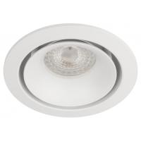 купить Светильник точечный GU5.3 круг белый встраиваемый  в Самаре Светильник точечный GU5.3 круг белый встраиваемый
