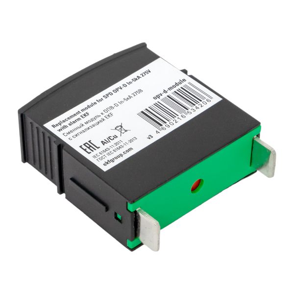 купить Ограничитель перенапряжения Сменный модуль к ОПВ 1Р 20/20кА 440В EKF в Самаре Ограничитель перенапряжения Сменный модуль к ОПВ 1Р 20/20кА 440В EKF