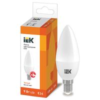 купить Лампа свд 220В E14 9Вт 3000К 810лм свеча C35 матовая IEK  в Самаре Лампа свд 220В E14 9Вт 3000К 810лм свеча C35 матовая IEK