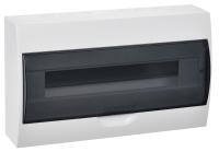 купить Бокс 18мод навесной белый черная прозрачная дверь IP41 ЩРН-П GENERICA (IEK)  в Самаре Бокс 18мод навесной белый черная прозрачная дверь IP41 ЩРН-П GENERICA (IEK)