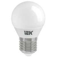Лампа свд 220В E27 5Вт 6500К 450лм шар G45 матовая IEK 