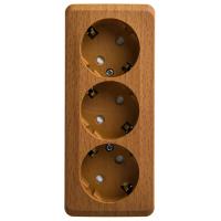 купить Этюд бук розетка открытая 3-мест заземление шторки IP20  в Самаре Этюд бук розетка открытая 3-мест заземление шторки IP20