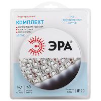 Лента свд 12В 14,4Вт/м 60свд/м 6500К 500лм/м 5050 IP20 ЭРА 5м комплект