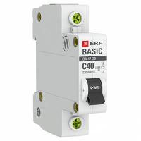 купить Автомат 1Р 40А C 4,5кА ВА47-29 EKF Basic  в Самаре Автомат 1Р 40А C 4,5кА ВА47-29 EKF Basic