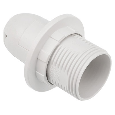 купить Патрон подвесной E14 пластик с кольцом белый Rexant  в Самаре Патрон подвесной E14 пластик с кольцом белый Rexant