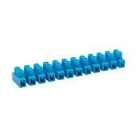 Клеммник ЗВИ 3А 12пар 4мм2 нг синий Rexant 10шт