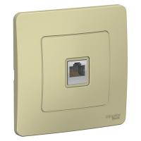 Бланка бежевый розетка RJ45 скрытая 1-ая  