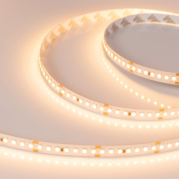 Лента свд 24В 17Вт/м 168свд/м 3000К 2060лм/м 2835 IP20 Arlight 