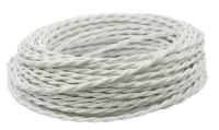 Ретро 2*1,5 белый провод витой (50м) PlexUp