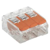 купить Клемма 3*4,0мм2 с рычажком компактная прозрачный IEK 4шт в Самаре Клемма 3*4,0мм2 с рычажком компактная прозрачный IEK 4шт