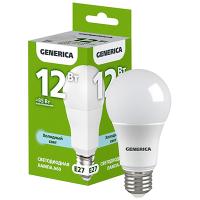 купить Лампа светодиодная 220В Е27 12Вт 6500К 1200лм стандарт A60 матовая GENERICA (IEK)  в Самаре Лампа светодиодная 220В Е27 12Вт 6500К 1200лм стандарт A60 матовая GENERICA (IEK)
