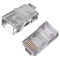 купить Разъем Jack компьютерный RJ45 8(8) Cat5e прозрачный 7шт в Самаре Разъем Jack компьютерный RJ45 8(8) Cat5e прозрачный 7шт