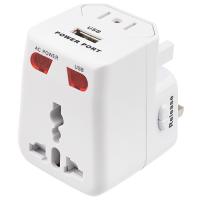 купить Переходник 6А белый квадрат Rexant с USB путешественник в Самаре Переходник 6А белый квадрат Rexant с USB путешественник