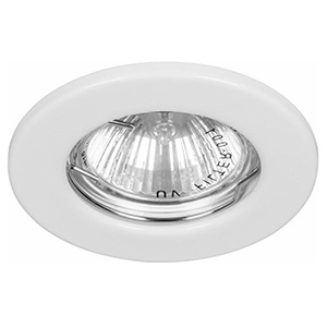 купить Светильник точечный GU5.3 круг белый встраиваемый  в Самаре Светильник точечный GU5.3 круг белый встраиваемый