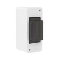 купить Бокс 2мод навесной белый дымчатая дверь IP40 FRAME DKC  в Самаре Бокс 2мод навесной белый дымчатая дверь IP40 FRAME DKC
