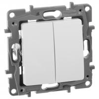 купить Этика белый переключатель 2кл скрытая 10А IP20  в Самаре Этика белый переключатель 2кл скрытая 10А IP20