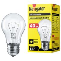 купить Лампа накаливания 230В E27 75Вт 750лм МО стандарт прозрачная Navigator в Самаре Лампа накаливания 230В E27 75Вт 750лм МО стандарт прозрачная Navigator