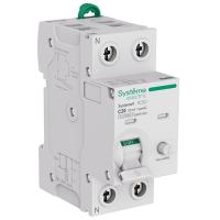 Дифавтомат 2Р 20А C тип AC 30мА 6кА 2мод S9D Systeme Electric Systeme9