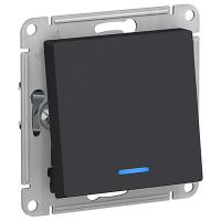 AtlasDesign карбон переключатель 1кл с подсветкой скрытая 10А IP20 
