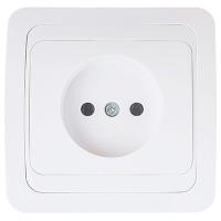 Классико белый розетка скрытая 1-мест IP20 