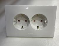 купить Зунис белый розетка скрытая 2-мест заземление IP20 горизонтальная в Самаре Зунис белый розетка скрытая 2-мест заземление IP20 горизонтальная