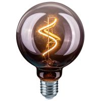 Лампа свд 220В Е27 4Вт 2700К 170лм шар G95 серая филамент Navigator винтаж