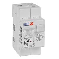 Дифавтомат 2Р 40А C тип AC 30мА 4,5кА 2мод OptiDin D63 КЭАЗ