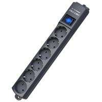 купить Фильтр сетевой 6-мест 5м ПВС 3*1,5 графит выкл Pilot S-max, 3,5кВт в Самаре Фильтр сетевой 6-мест 5м ПВС 3*1,5 графит выкл Pilot S-max, 3,5кВт
