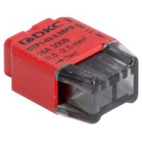 купить Клемма 2*2,5мм2 компактная красный DKC упак (50 шт) в Самаре Клемма 2*2,5мм2 компактная красный DKC упак (50 шт)