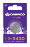 купить Батарейка дисковая CR2430 BL1 Daewoo  в Самаре Батарейка дисковая CR2430 BL1 Daewoo