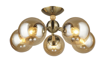 купить Светильник потолочный (люстра) 5*60Вт E27 античная бронза в Самаре Светильник потолочный (люстра) 5*60Вт E27 античная бронза