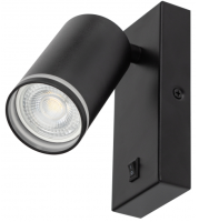 купить Светильник настенный (бра) 1*12Вт GU10 черный  в Самаре Светильник настенный (бра) 1*12Вт GU10 черный