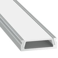 купить Профиль накладной 24*6*2000мм ViaSvet крепеж 4шт+заглушки 2шт в Самаре Профиль накладной 24*6*2000мм ViaSvet крепеж 4шт+заглушки 2шт