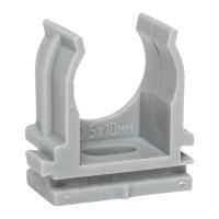 купить Держатель для трубы 20мм серый 100шт EKF  в Самаре Держатель для трубы 20мм серый 100шт EKF