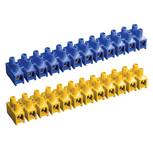 Клеммник ЗВИ 5А 12пар 4мм2 нг черный/белый 