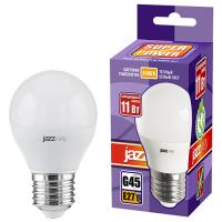 купить Лампа шар свд Е27 11Вт 3000К 950лм G45 матовый Jazzway в Самаре Лампа шар свд Е27 11Вт 3000К 950лм G45 матовый Jazzway