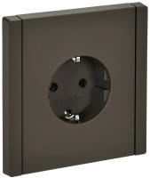 купить Фортепиано серый розетка скрытая 1-мест заземление шторки IP20  в Самаре Фортепиано серый розетка скрытая 1-мест заземление шторки IP20