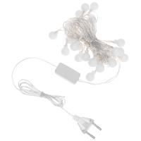 купить Гирлянда нить 5м RGB 20свд IP20 прозрачный провод шарики мигание RG/RB в Самаре Гирлянда нить 5м RGB 20свд IP20 прозрачный провод шарики мигание RG/RB