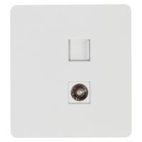 купить MIELE ROUND Розетка компьютерная RJ45 кат6 + TV с/у белая KRANZ в Самаре MIELE ROUND Розетка компьютерная RJ45 кат6 + TV с/у белая KRANZ