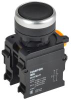 Кнопка d=22мм 1NO+1NC чёрная MASTER IEK