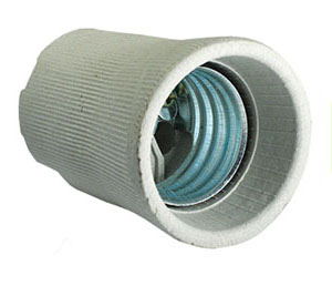 купить Патрон подвесной E40 керамика белый TDM в Самаре Патрон подвесной E40 керамика белый TDM