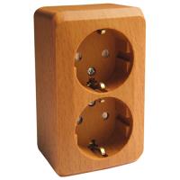 купить Этюд бук розетка открытая 2-мест заземление шторки IP20  в Самаре Этюд бук розетка открытая 2-мест заземление шторки IP20