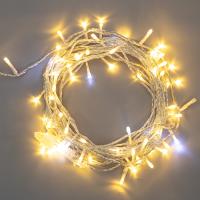 купить Гирлянда нить 10м теплый белый 75свд соединяемая IP44 прозрачный провод с эффектом мерцания в Самаре Гирлянда нить 10м теплый белый 75свд соединяемая IP44 прозрачный провод с эффектом мерцания