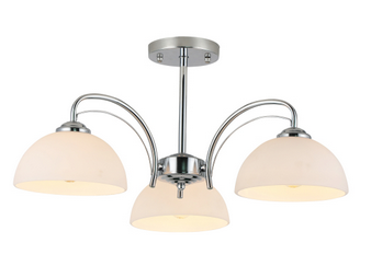 купить Светильник потолочный (люстра) 3*40Вт E27 хром  в Самаре Светильник потолочный (люстра) 3*40Вт E27 хром