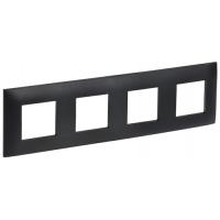 купить SKANDY Рамка 4-мест. SK-F04Bl черн. IEK в Самаре SKANDY Рамка 4-мест. SK-F04Bl черн. IEK