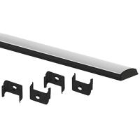 купить Профиль с экраном накладной гибкий 15*6,4*2000мм ViaSvet черный,крепеж+заглушки в Самаре Профиль с экраном накладной гибкий 15*6,4*2000мм ViaSvet черный,крепеж+заглушки