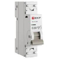 Автоматический выключатель ВА 47-63N 1P 20А (C) 4,5 кА PROXIMA EKF