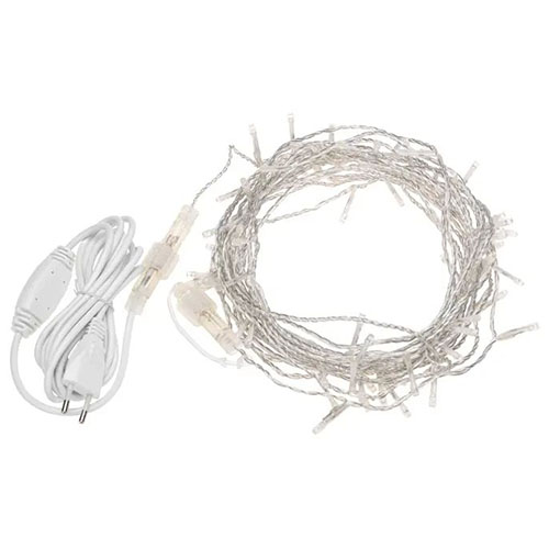 Гирлянда нить 20м белый 150свд IP44 прозрачный провод 