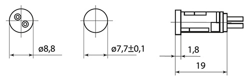 Патрон втычной G4 керамика белый ElektroStandard